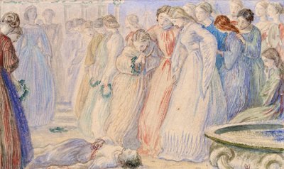 Iphis und Anaxarete, spätes 19. Jahrhundert von John Everett Millais