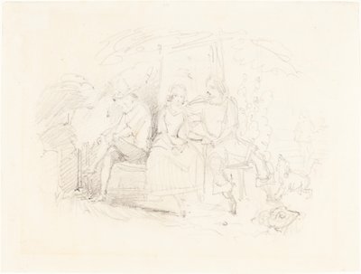 Liebende unter einem Baum von John Everett Millais