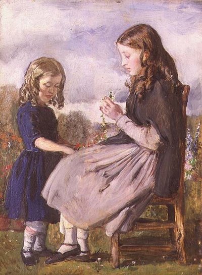 Die Girlandenmacherinnen von John Everett Millais