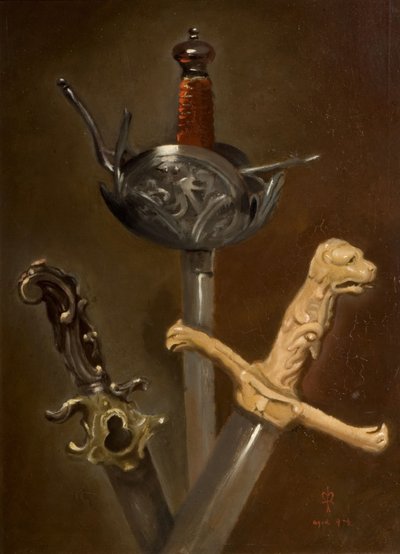 Drei Schwertgriffe, 1839 von John Everett Millais