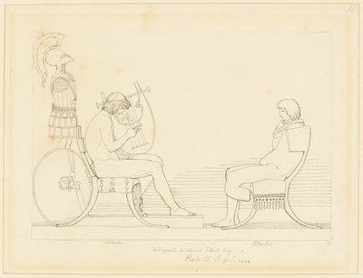 Achilles und Patroklos von John Flaxman