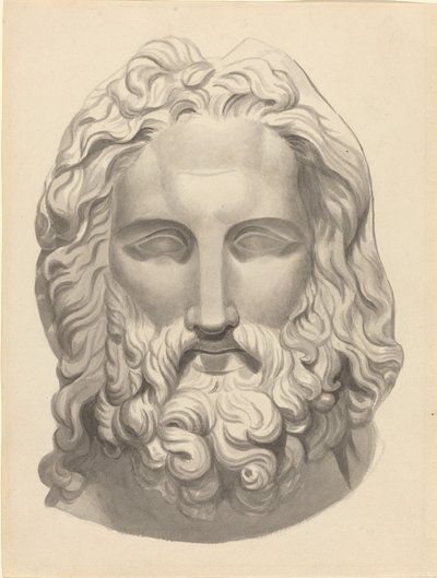 Antiker bärtiger Kopf von John Flaxman