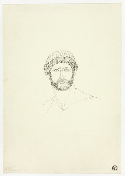 Büste eines bärtigen Mannes von John Flaxman