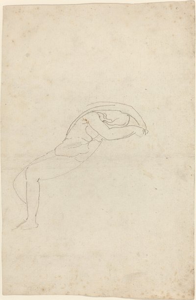 Studie einer halb liegenden Figur von John Flaxman