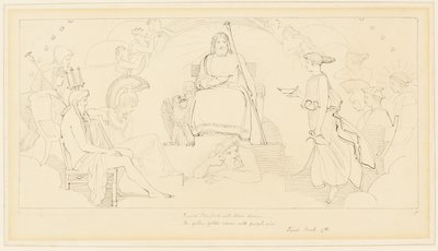 Der Rat der Götter von John Flaxman