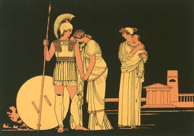 Das Treffen von Hector und Andromache von John Flaxman