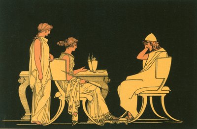 Odysseus am Tisch der Circe von John Flaxman