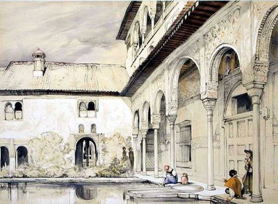 Hof der Myrten von John Frederick (after) Lewis