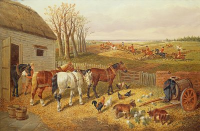 Ein geschäftiger Bauernhof von John Frederick Herring