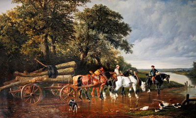 Der Holzfuhrwagen von John Frederick Herring Senior