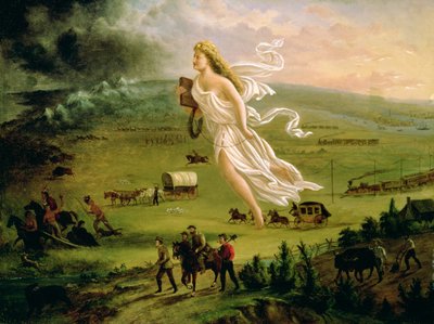 Amerikanischer Fortschritt, 1872 von John Gast