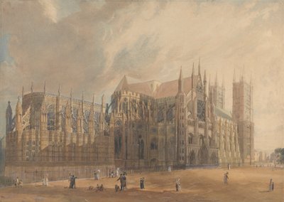 Nordostansicht der Westminster Abbey von John Gendall
