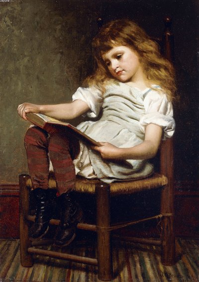 Eine Stunde der Muße, 1881 von John George Brown