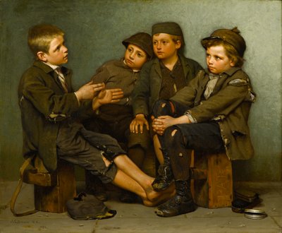 Eine harte Geschichte, 1886 von John George Brown