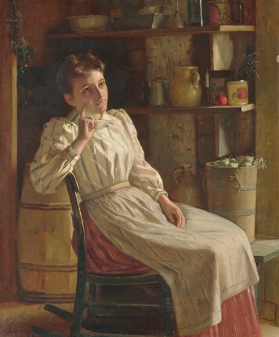 Meditation, ca. 1900-1910 von John George Brown