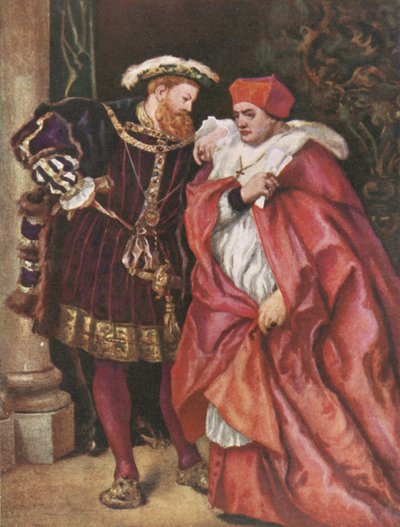 Heinrich VIII. und Kardinal Wolsey von John Gilbert