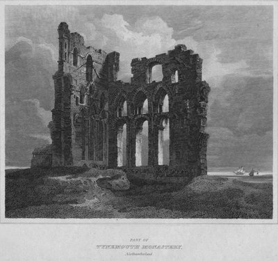 Teil des Tynemouth-Klosters, Northumberland von John Greig