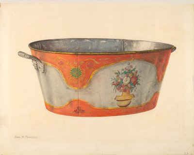 Bemaltes Becken von John H. Tercuzzi