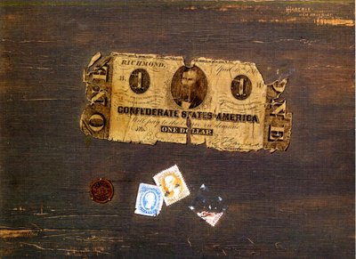 Eine konföderierte Note, 1886-87 von John Haberle