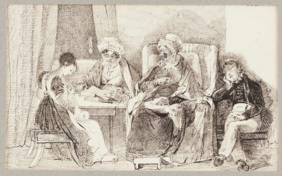 Krank und ruhend, 1824 von John Harden