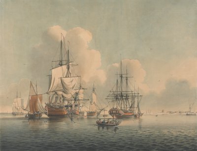 Kriegsschiffe vor Sheerness von John Harris