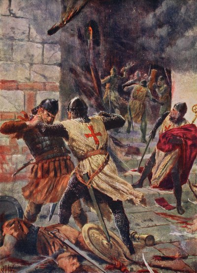 Die Eroberung von Konstantinopel durch die Kreuzritter von John Harris Valda