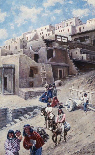 Pueblo-Dorf, 1900 von John Hauser
