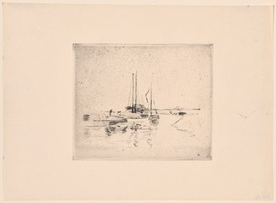 Vier Boote von John Henry Twachtman