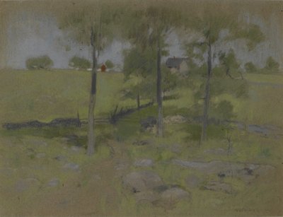 Drei Bäume von John Henry Twachtman