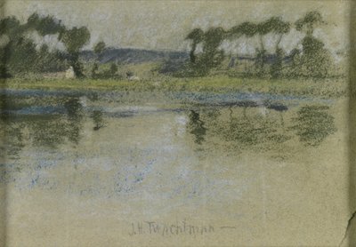 Bäume über dem Fluss von John Henry Twachtman