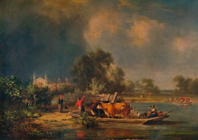 Eton vom Fluss aus, 19. Jahrhundert von John Hilder