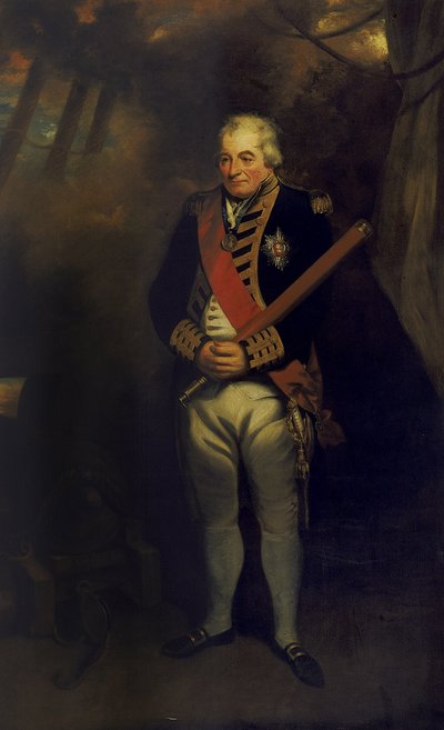 Porträt von Admiral John Jervis von John Hoppner