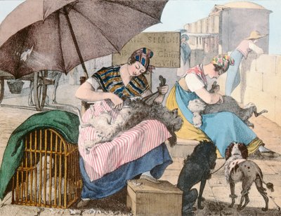 Die Hundefrisöre, 1820 von John James Chalon