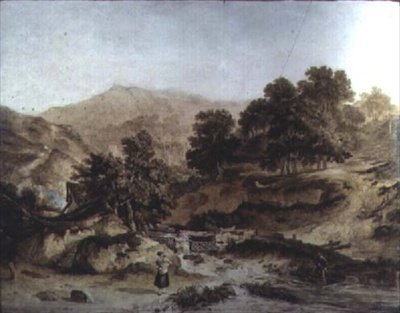 Walisische Landschaft von John James Chalon