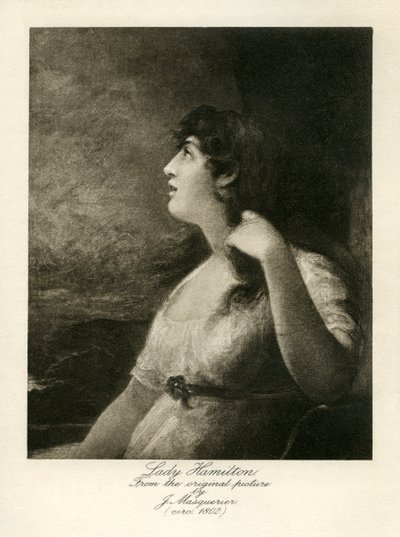 Emma Lady Hamilton von John James Masquerier
