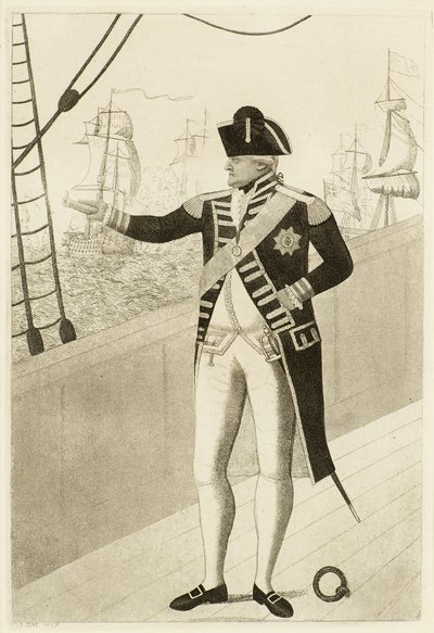 Admiral Duncan auf dem Achterdeck von John Kay