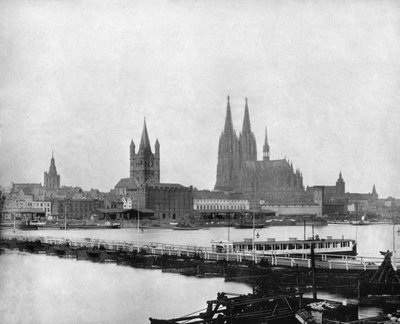 Der Rhein bei Köln, Deutschland von John L. Stoddard