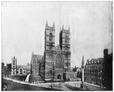 Westminster Abbey, London, spätes 19. Jahrhundert von John L. Stoddard