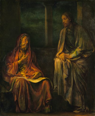 Besuch von Nikodemus bei Christus, 1880 von John La Farge