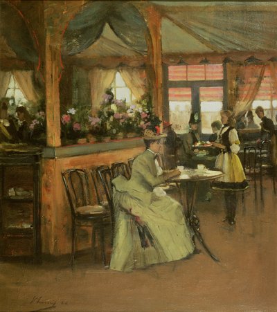 Eine Tasse Schokolade, 1888 von John Lavery