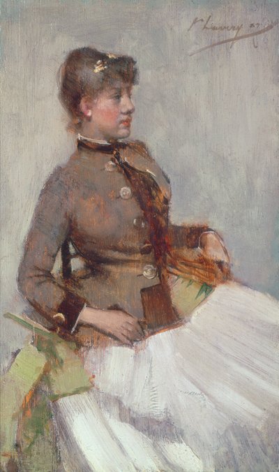 Porträt einer sitzenden Dame, 1887 von John Lavery