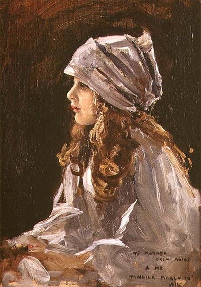 Porträt der Tochter des Künstlers, Alice von John Lavery