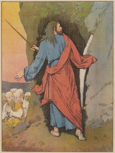 Moses schlägt den Felsen von John Lawson