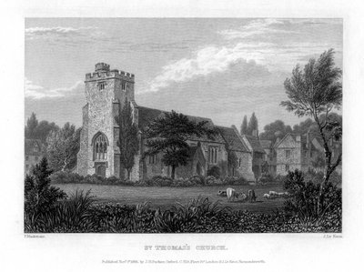 St. Thomaskirche, Oxford, 1835 von John Le Keux