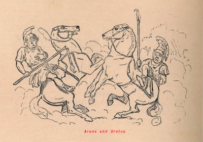 Aruns und Brutus, 1852 von John Leech