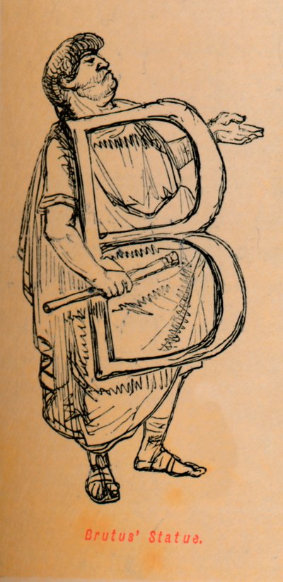 Brutus-Statue, 1852 von John Leech