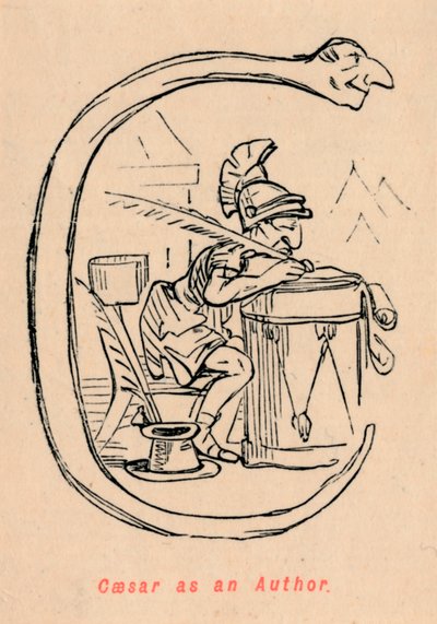 Cäsar als Autor, 1852 von John Leech