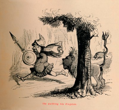 Ida verlässt sein Königreich, um 1860 von John Leech