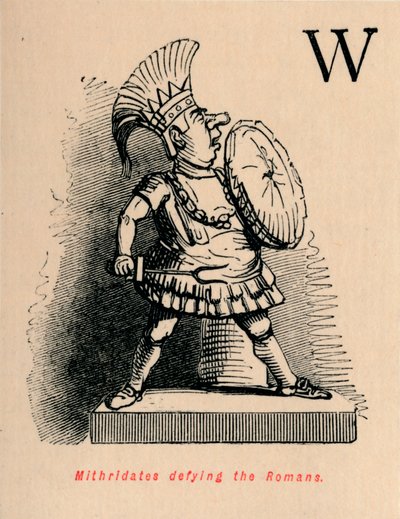 Mithridates trotzt den Römern, 1852 von John Leech