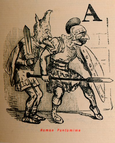 Römische Pantomime, 1852 von John Leech